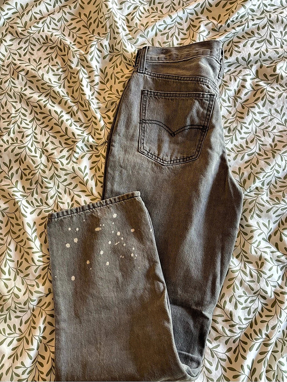 Levi's Low Pro Straight Leg Jeans Waist 29 Gray